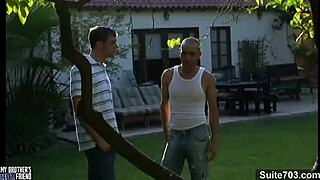 Excited gay guy gets sucked and fucked hard, then cummed on.