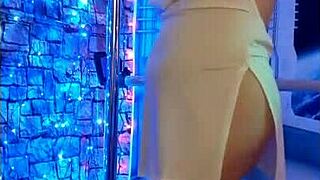 Steffi White Hotwife Dances in Satin, Toys Her Pussy Solo at Home