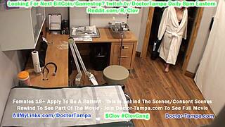 Lesbian doctor in scrubs