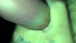 Retro blue film featuring cock and tattoo from 2016