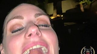 hot brunette aria khaide chats with rome majors poolside