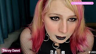 Emo skater foot domination tranny danni!
