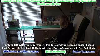 Lesbian doctor in scrubs