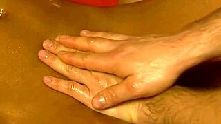 Yoni massage turns into sensual pussy play for curious couple