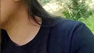 Teen Masturbates in River Unaware of Voyeur Watching Her Solo Squirting Session