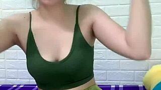 Beautiful Asian Woman With Big Breasts And White Skin