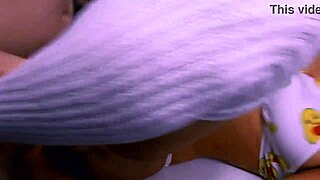 Boy And Girl Rub On Stairs