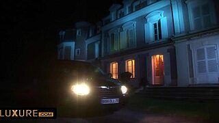 Virginie caprice endures deep anal sodomy with blonde babe in spooning submission