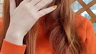 Smoking hot redhead AliceGinger indulges in raw fetish play
