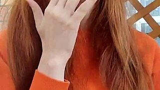 Smoking hot redhead AliceGinger indulges in raw fetish play