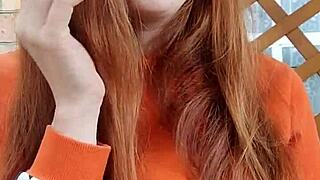 Smoking hot redhead AliceGinger indulges in raw fetish play