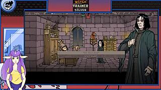 Brunette Witch Trained In Silver Hentai.