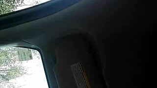 sloppy ebony blowjob in the car