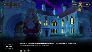 Teacher and student explore small 18+ tits in bed fingering game.