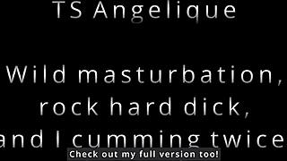 Ts Angelique shares a casual webcam show with masturbation