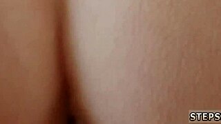 teen 18+ fights for affection fucking under desk during taboo family dinner in college pov