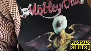 Chubby punk rock girl says, I need a hard dick in my warm cunt