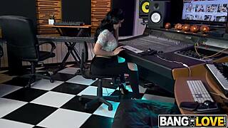 russian beauty crystal rush rides and gets bent over for group cumshot