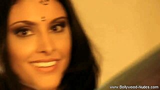 brunette indian dances softly nude