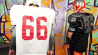 nerd babe rides bisexual cocks hard