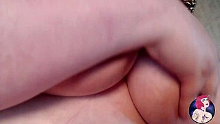 The pretty redhead neighbor delivers a sloppy blowjob to her chubby tattooed lover in a fetish encounter