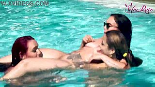 Friends Challenge Me To Mischief In Pool, Making Me Horny With Group Games
