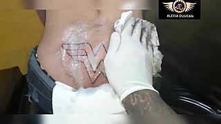 why is this transsexual getting a tattoo on her ass?