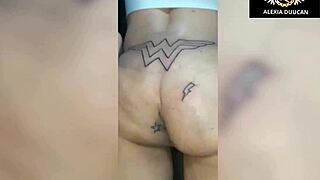 why is this transsexual getting a tattoo on her ass?