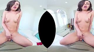 vrhush whitney wright rides cock cowgirl pov swallow hairy petite tits