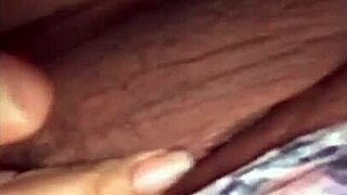 She fingers her wet pussy in amateur masturbation session