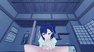 Just chilling with Hikage Miyauchi for a late-night anime POV adventure.