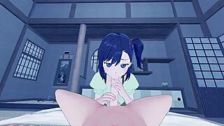 Just chilling with Hikage Miyauchi for a late-night anime POV adventure.