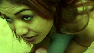 Young hot girls performing blowjobs