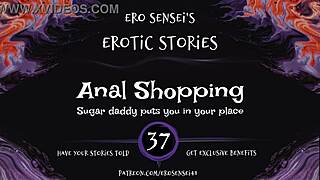 women enjoy ANAL SHOPPING with erotic audio in reality POV