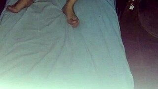 My girlfriend riding me passionately at night before going out.