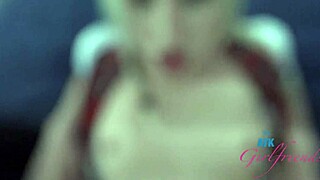 amateur student britt blair shares intimate homemade pov with friend