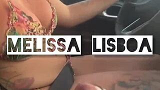 Suck that monster cock in the car until he cums in your mouth! Interracial blowjob frenzy