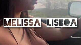 Suck that monster cock in the car until he cums in your mouth! Interracial blowjob frenzy