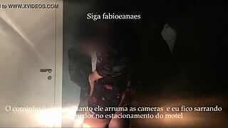 Hotwife Gets Sensual Big Black Cock In Garage While Cuckold Prepares Motel