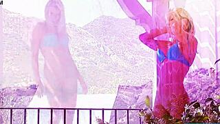 Ana Rickman in group punishment with slaps