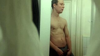 Yo, check this out, sex model Mars6Mars getting off on a WC spy cam, so sneaky!