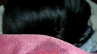 Greedy black woman enjoys casual moments