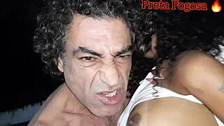 Old Endowed Forces Novinha To Pay Blowjob In Backyard!