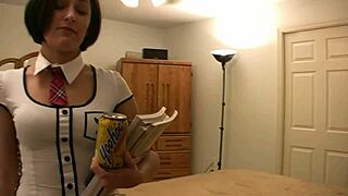 In skirt gets screwed by teacher