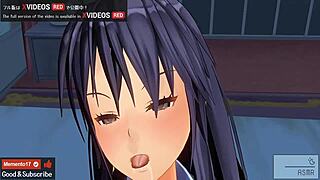 Beautiful senpai confesses during creampie sex in anime.