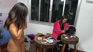 Bibi Tsunami in a filthy talk and fucking session with a group of pornstars