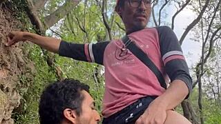 Steamy Oral Action with Mexican Amateurs in Public