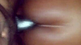 creampie on my golden dick after intense anal