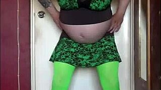 Bisexual crossdresser swallows his own piss and craves yours