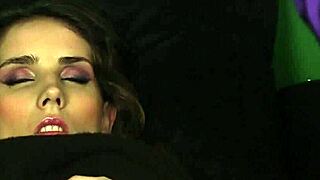 Hot Peach Swallows Sperm Load on Face After Blowbang